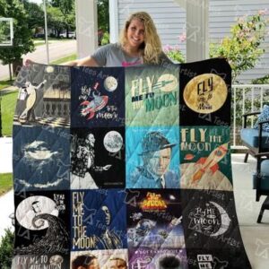 Fly Me To The Moon Quilt Blanket 0709  Quilt